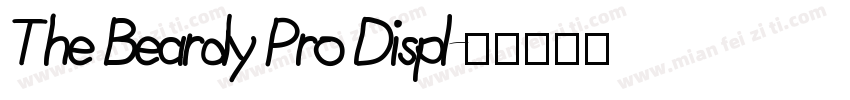 The Beardy Pro Displ字体转换